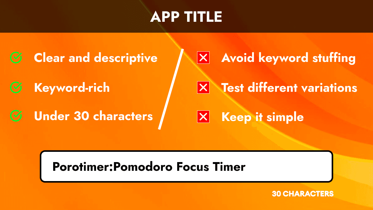 Optimize Your App Title